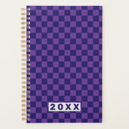 Agenda Xadrez Azul Roxo