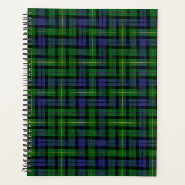 Agenda Xadrez do Scottish Clan MacBride Tartan (Frente)