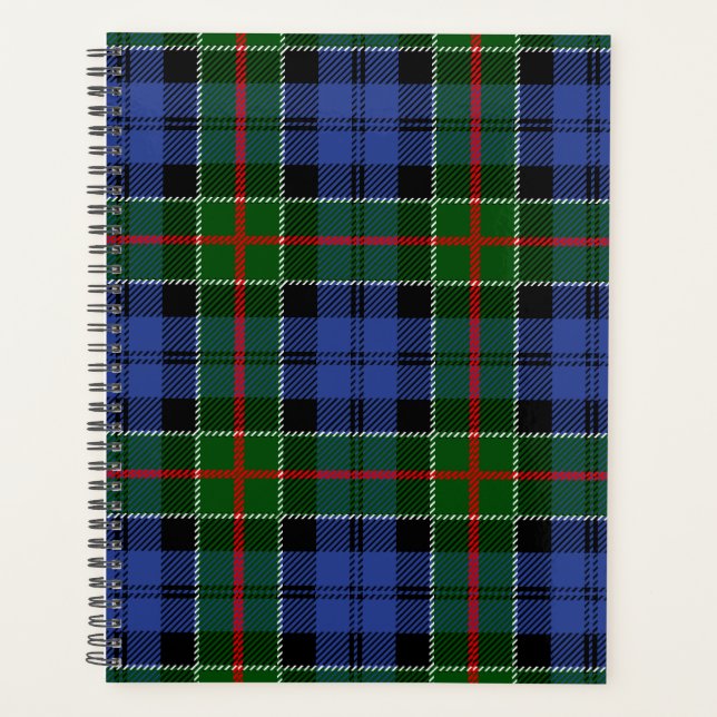 Agenda Xadrez Escocesa Clan Colquhoun Tartan (Frente)