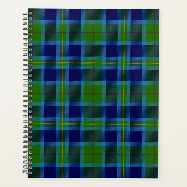 Agenda Xadrez Escocesa Clan Miller Tartan (Frente)