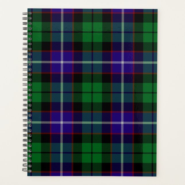 Agenda Xadrez escocesa Clan Mitchell Tartan (Frente)