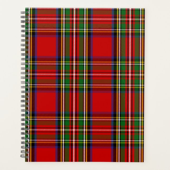Agenda Xadrez Escocesa Clan Stewart Tartan (Frente)