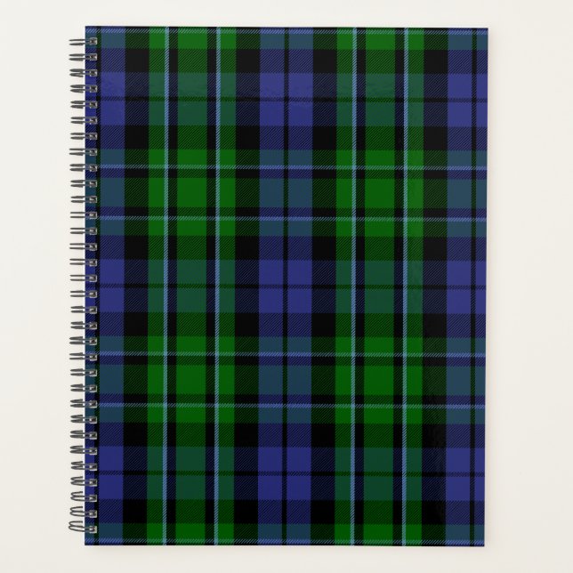 Agenda Xadrez Escocesa de Clan MacCallum Tartan (Frente)