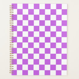 Agenda Xadrez magenta visual clássico