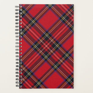 Agenda Xadrez vermelha de Stewart tartan