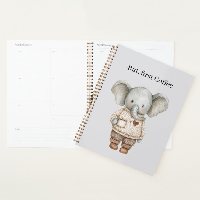 Agenda Xícara de café de elefante (Exibição)