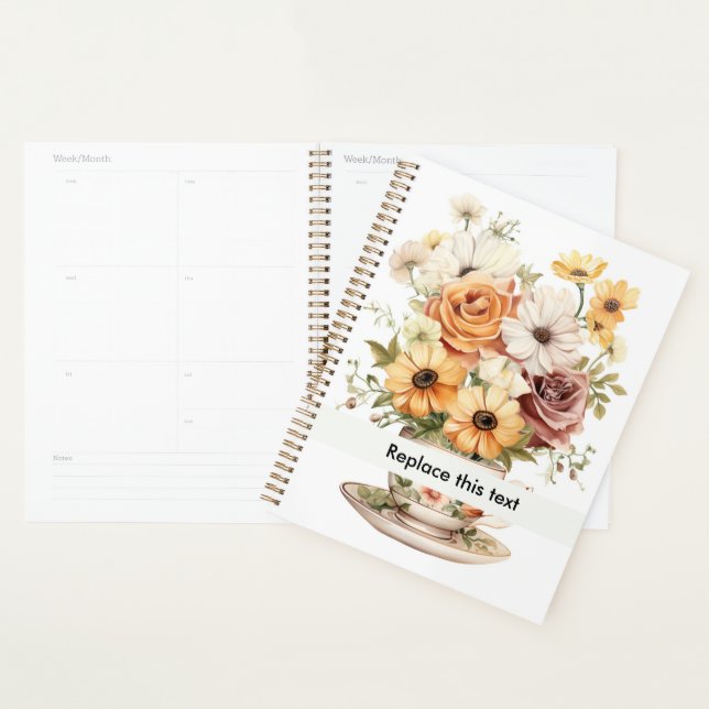 Agenda Xícara de flores: 2 de 75 (Exibição)