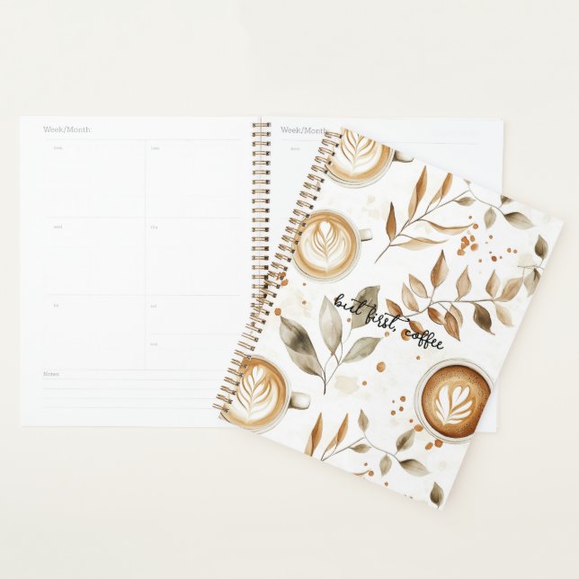 Agenda Xícaras de Café Folhas (Exibição)
