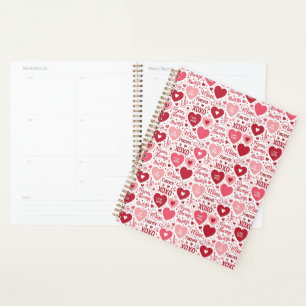 Agenda XOXO & Sempre Minha Rosa Vermelho