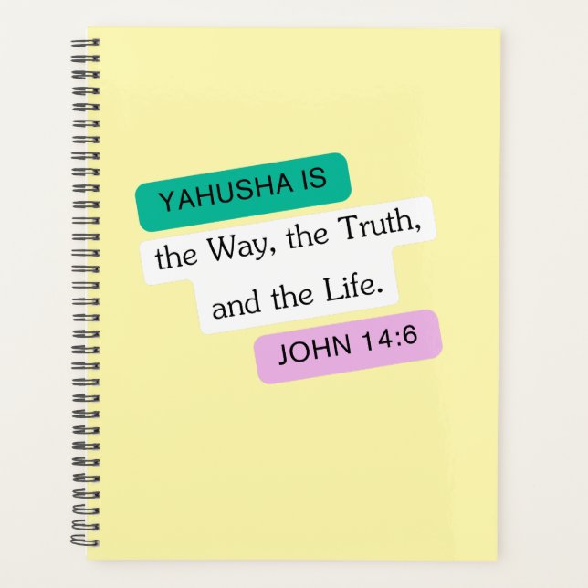 Agenda Yahusha é o jeito gráfico Design (Frente)