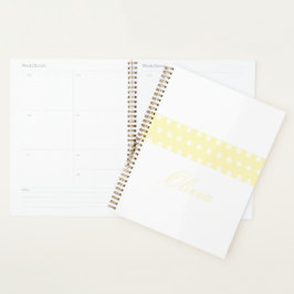 Agenda Yellow Poka Dots