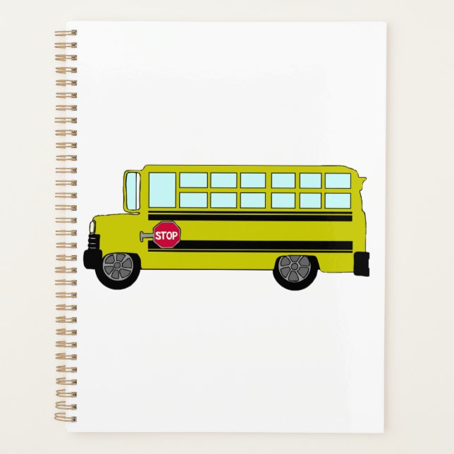 Agenda Yellow School Bus with Stop Sign (Frente)