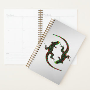 Agenda Yin Yang Lizards Silver