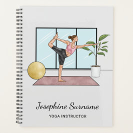 Agenda Yoga Instrutor Dançer Pose Professora Nome Persona