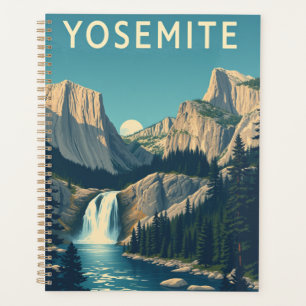 Agenda Yosemite Waterfall California Vintage Retro