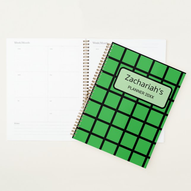 Agenda Zachariah personalizável (Exibição)