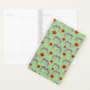 Agenda Zebras Entre Flores De Hibisco