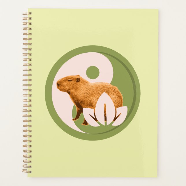 Agenda Zen Capivara Yin Yang Nature Pacífica (Frente)