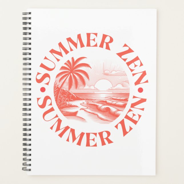 Agenda Zen de Verão: Sol e Serenidade (Frente)