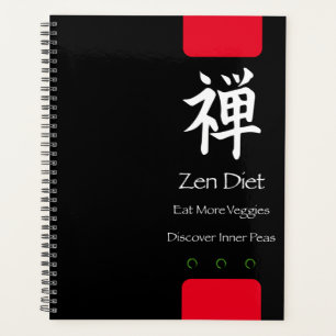 Agenda Zen Diet Come Mais Vegggens Preto BG