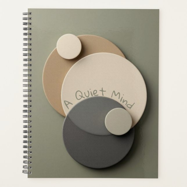 Agenda Zen Garden Circles | Minimalist Sand & Stone Art (Frente)