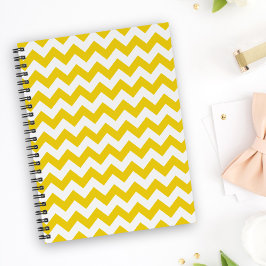 Agenda Zigzag Amarelo, Chevron Amarelo, Padrão Geométrico