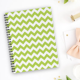 Agenda Zigzag Verde, Chevron Verde, Padrão Geométrico