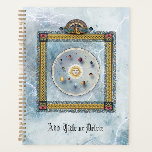 Agenda Zodiac Grimoire & Astrology Planner (Frente)