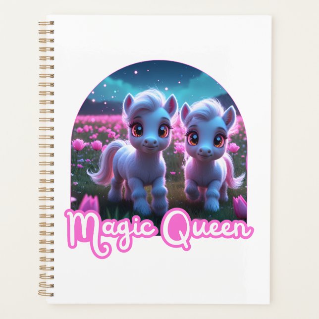 Agenda Zwei kleine süße Ponys - Magic Queen (Frente)