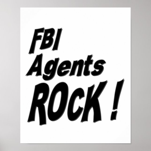 Agentes do FBI Rock! Impressão poster (Frente)