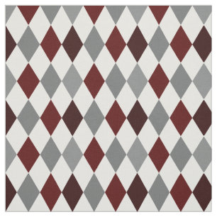 Aggie Maroon & Cinza Argyle Tecido