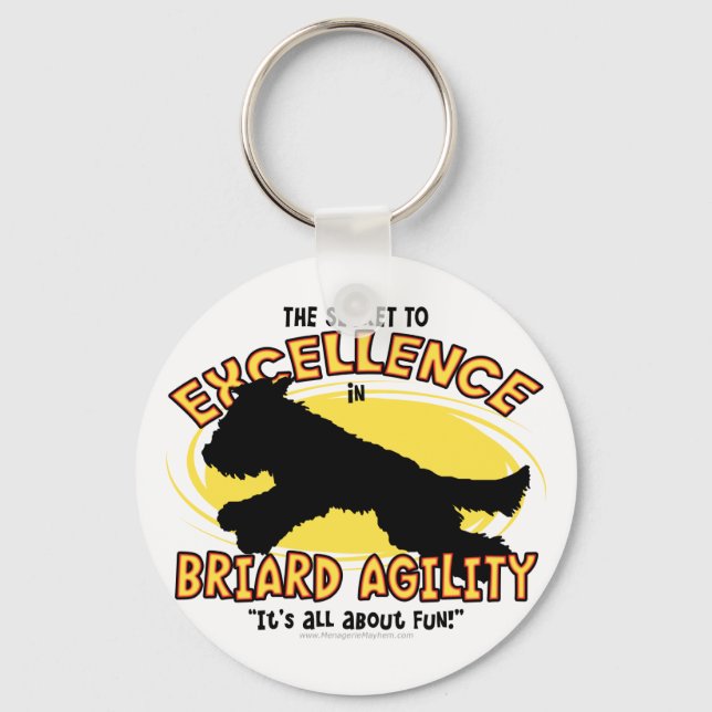 Agilidade Briard Secret Chaveiro (Frente)