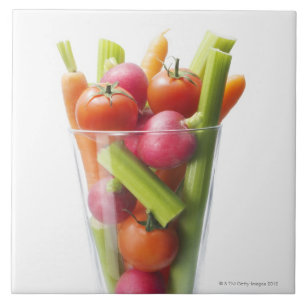 Agitação do vegetal cru