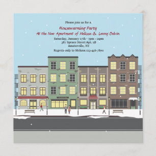 Agitações no convite de festas do Housewarming d