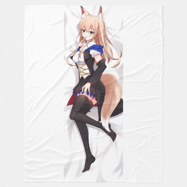 Agite com o cobertor dakimakura na frente (Frente)