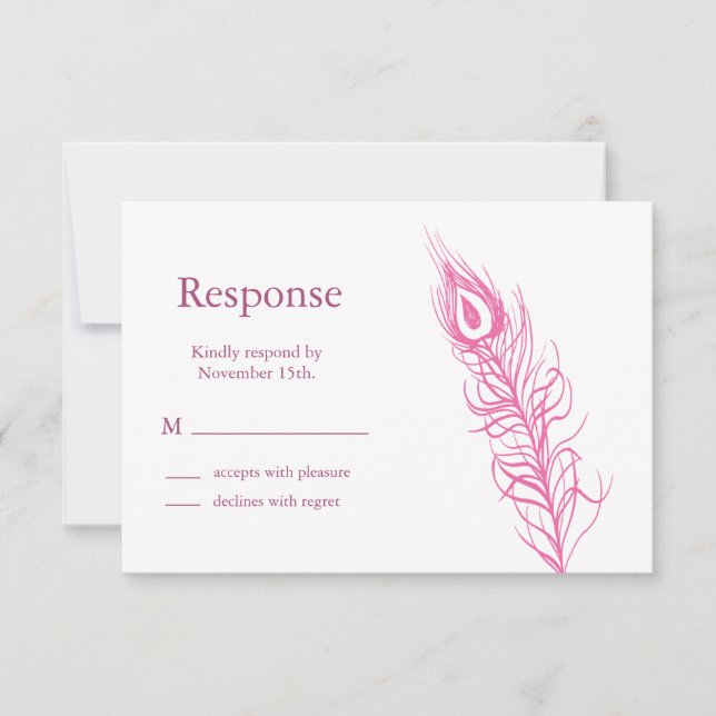 Agite seu Penas da Cauda RSVP 1 (fuchsia) (Frente)