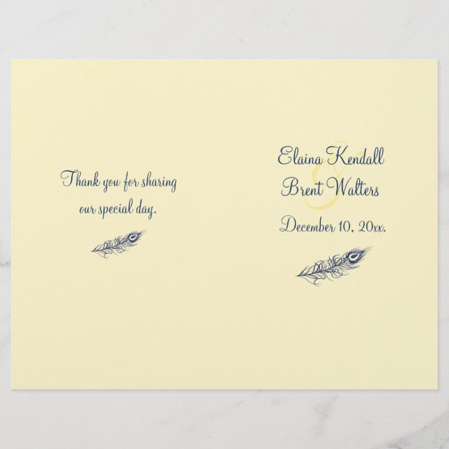 Agite seu Programa de Casamento de Penas da Cauda (Frente)