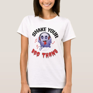 Agite sua camiseta do fantasma do boo