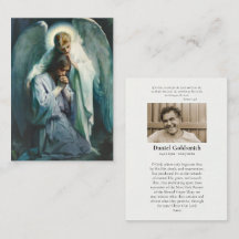 Agonia no Cartão de Oração Funeral do Jardim