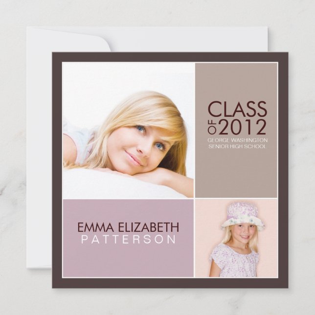 Agora, Convite Moderno Para Festa de formatura (Frente)