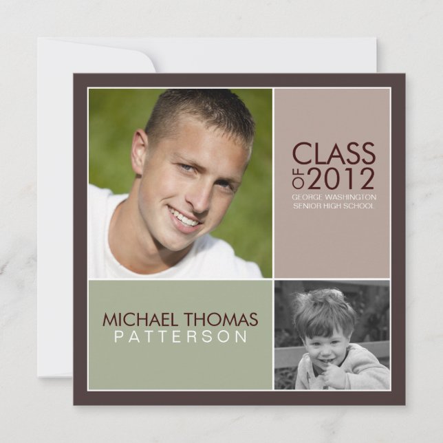 Agora, Convite Moderno para Festa de formatura de  (Frente)