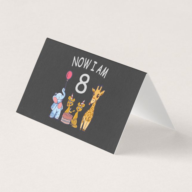 Agora eu tenho 8 anos de idade Aniversário de 8 an (Frente)