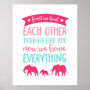 Agora temos tudo o que é elefante poster impressão