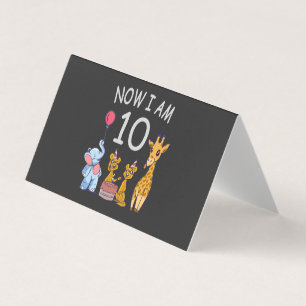 Agora tenho 10 anos no décimo aniversário do Zoo