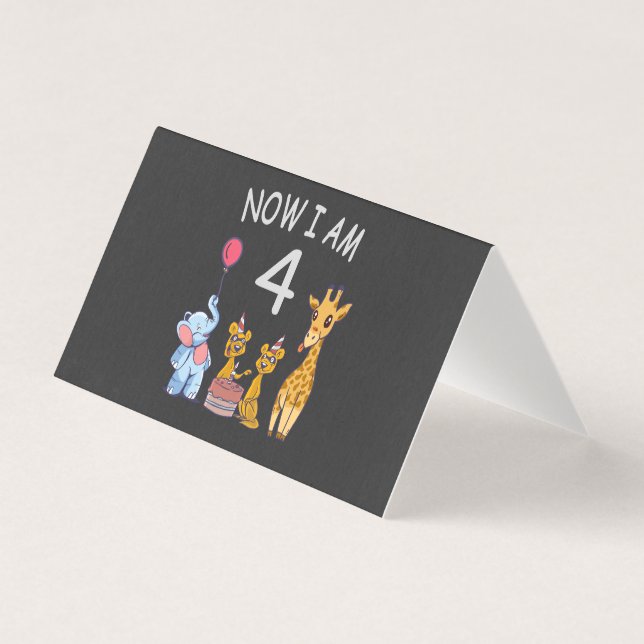 Agora tenho 4 anos, 4 anos, aniversário no zoológi (Frente)