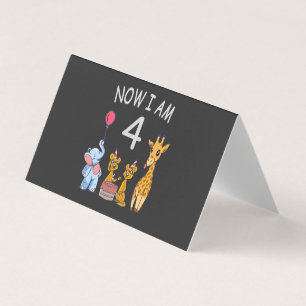 Agora tenho 4 anos, 4 anos, aniversário no zoológi