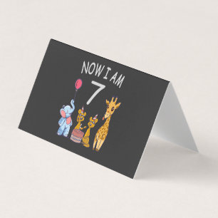 Agora tenho 7 anos de 7 de aniversário no Zoo