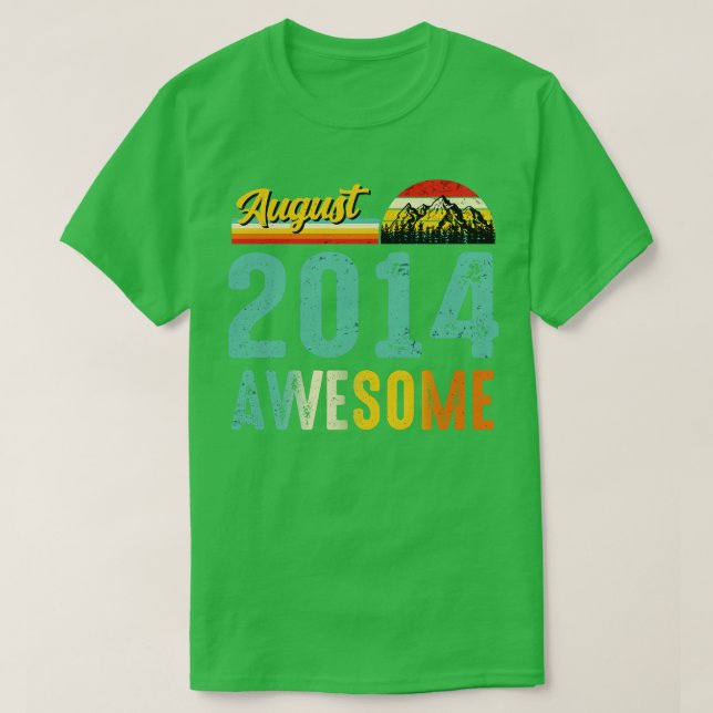 Agosto de 2014 Camisa de Presente de Aniversário V (Frente do Design)