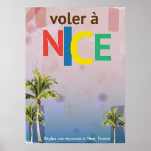 Agradável, poster das viagens vintage de France