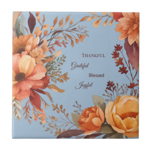 Agradecido Agradável Abençoado Floral Ação de Graç
